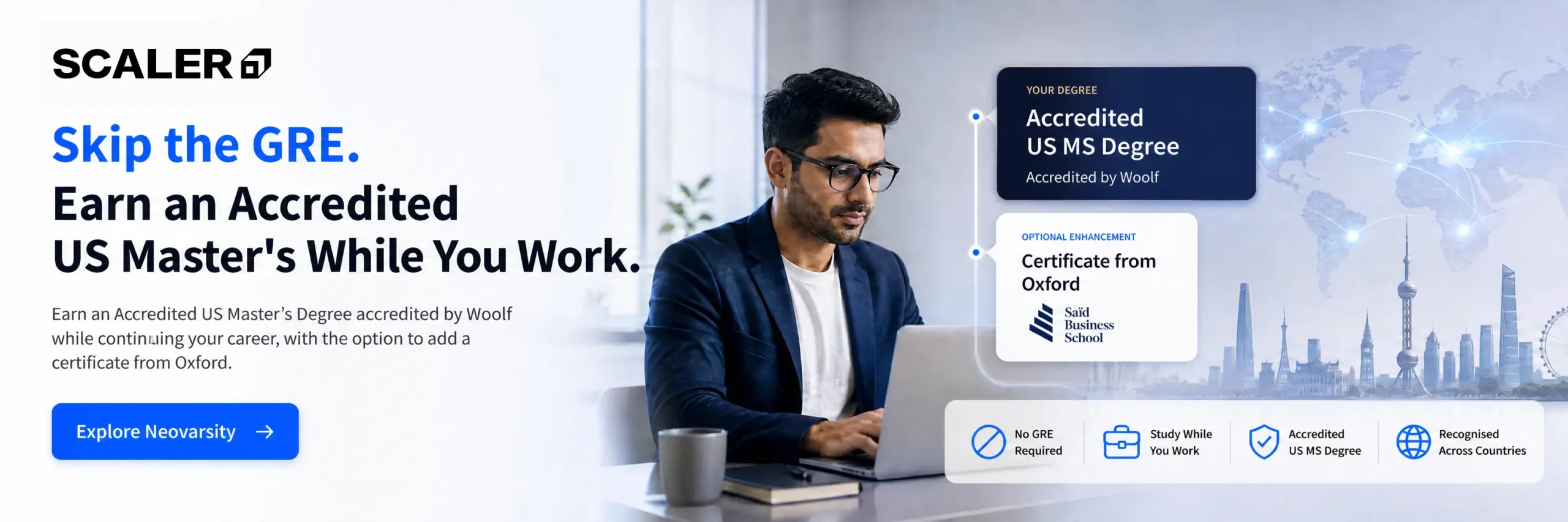 Scaler Neovarsity - Skip the GRE, Earn an Accredited US Master's While You Work
